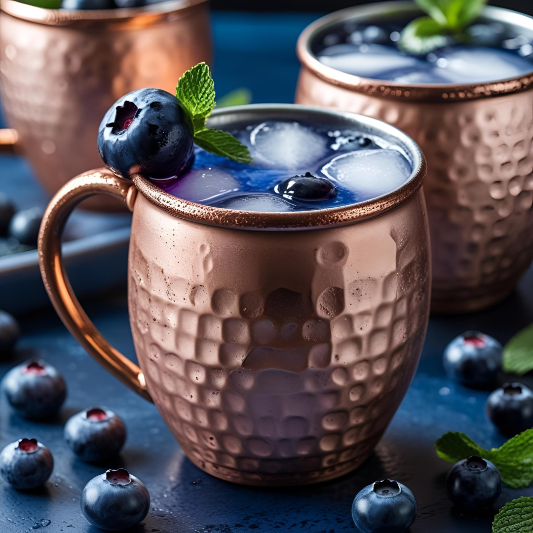 moscow mule blueberry cocktail bosbes vodka 77