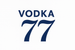Logo white blue vodka 77